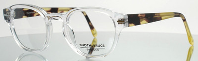 BOOTH & BRUCE BB2105 Clear Unisex Round Full Rim Eyeglasses 48-22-145 B:41