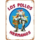Vintage of Los Pollos Hermanos Tin Metal Signs Home Décor 8x12