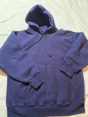 Vtg Gap Athletic Sweats Hoodie Mens Sm. Pullover Fleece Made USA 90s Weave Navy