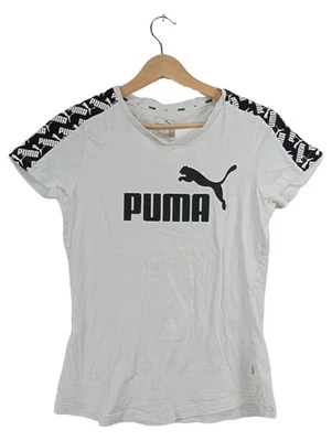 PUMA T-Shirt Femme Blanc Logo Sportif Coton (EU 36, INT S) - Photo 1/4