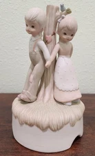 Vintage 1982 Lefton China Christopher Collection-Music Box - Tune "Close To You"