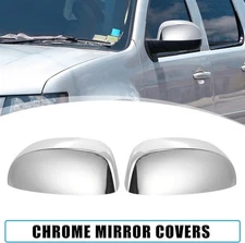 TRIPLE Chrome Mirror Cover top half fit for 07-14 Chevy Suburban+Avalanche