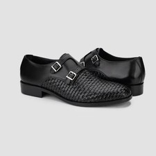 Handmade Men Black Crocodile Moccasin Shoes, Dress Formal Slip On Shoes ON SALE!