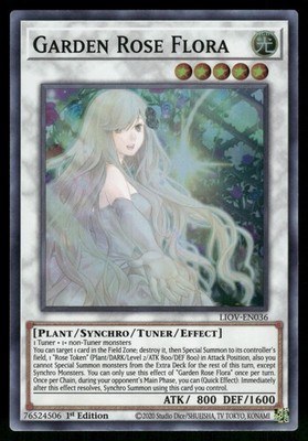 Garden Rose Flora Super Rare Lightning Overdrive LIOV-EN036 NM