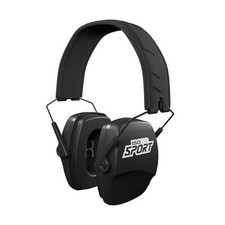 DEFY Slim Passive Earmuffs: Noise Isolating Over-Ear Hearing Matte Black