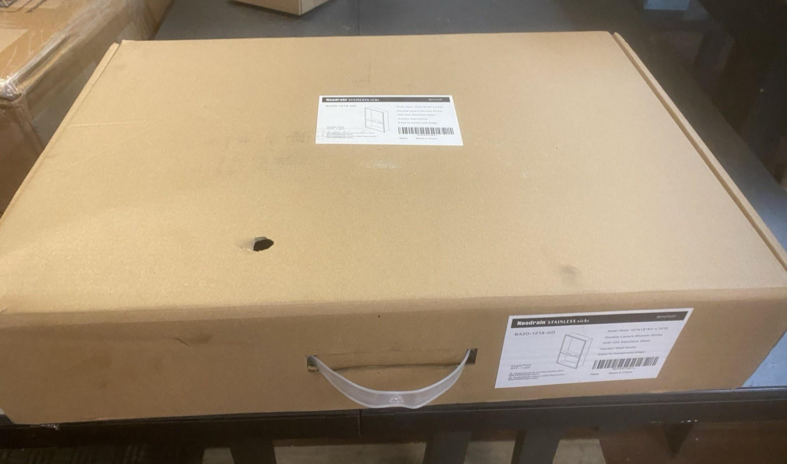 BRAND NEW NEODRAIN NICHE 80141037 STAINLESS STEEL 12 X 18 X 4