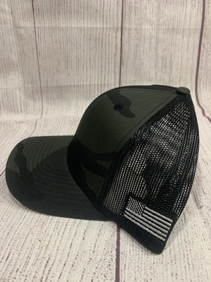 Us Customs SnapBack New Cap With Flag, Mesh Hat. Gray Hat With Flag NEW