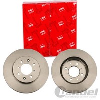 2X TRW Bremsscheiben 258Mm BelÜFtet Vorne Passend FÜR Honda City Jazz | DF4825