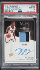 2018 Noir #344 Jaren Jackson PATCH AUTO /99 RC ROOKIE PSA 8