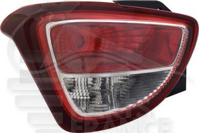 Feu arrière gauche Hyundai i10 cassé remplacez le bloc plastique rouge 2018