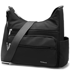 Medium Women's Crossbody Handbags Ladies Shoulder bag for Travel Black