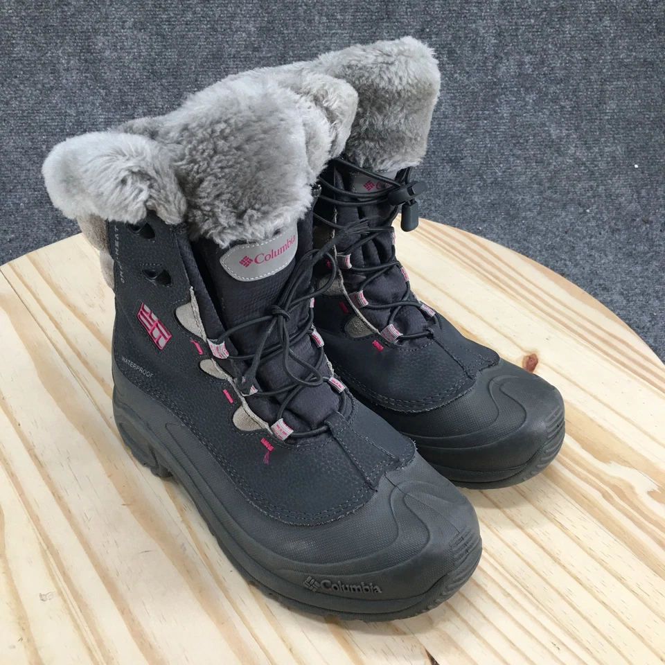 Columbia Botas Impermeables Juveniles 6 Bugaboot II Omni-Calor Gris Imitación Piel BY3200-028 Foto 3 de 4