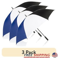 60 Inch Golf Umbrella Wind Resistant Automatic Open Durable Lightweight Design