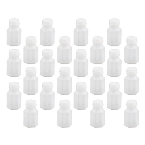 24pcs Hexagon Shape Empty Bubbles Blowing Bottles Table Decor 2.5 x 10cm - Picture 7 of 7