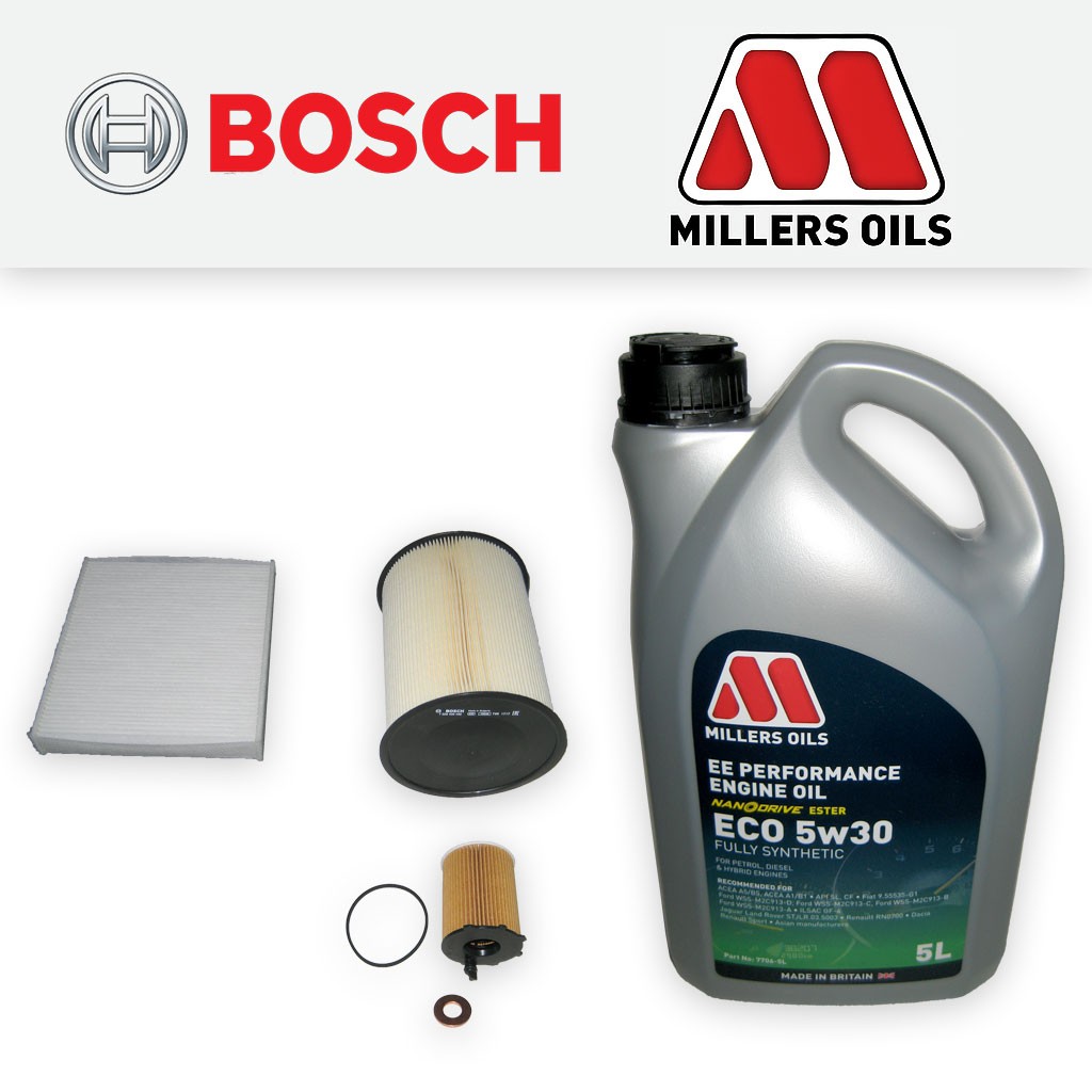 SERVICE KIT for VOLVO V50 1.6 D D2 DIESEL OIL AIR CABIN FILTERS +OIL (2007-2012)