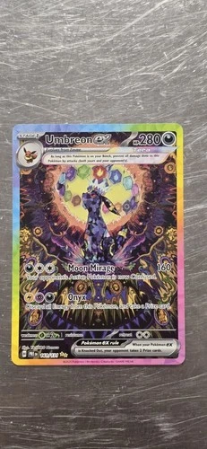 Prismatic Evolutions Umbreon EX Special Illustration Rare 161/131 NM Condition