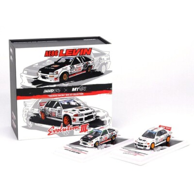 INNO 1:64 COROLLA AE86/LANCER EVOLUTION/AE86 Levin & LANCER