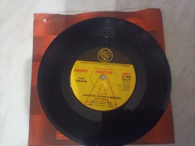 PAUL OSBORNE Another Dream Is Broken 7 INCH VINYL UK Djm 1973 Promo DJS279