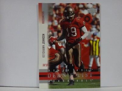 2002 Upper Deck Honor Roll Dean's List Wide Receivers Keyshawn Johnson #DLW-7
