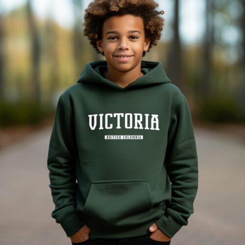 Victoria Hoodie for Kids | Victoria British Columbia Youth Pullover Hoodie - Picture 5 of 6