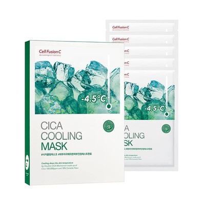 Cell Fusion C Post Alpha Cica Cooling Mask 5ea with Centella Asiatica & Pantheno