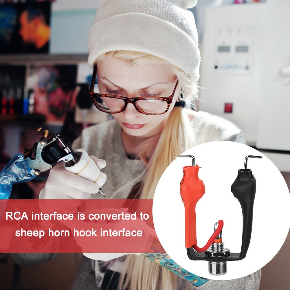 Professional RCA Interface Converter Universal Tattoo Gun Adapters for