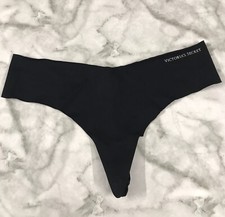 Victoria s Secret Smooth Black String Thong Panty Size M