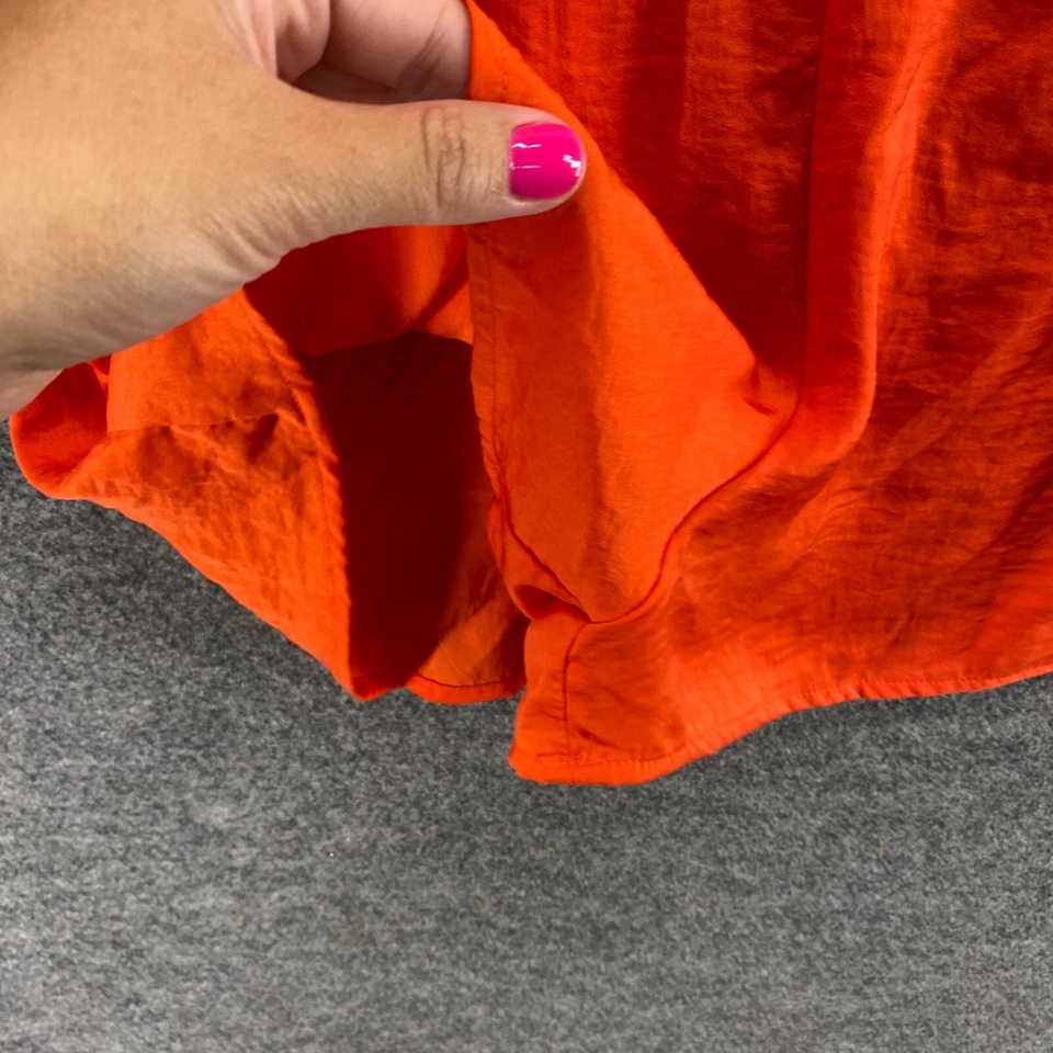 H&M Romper Women 6 Orange Shorts Sleeveless Confort Jumpsuit One Piece - Image 4 of 4