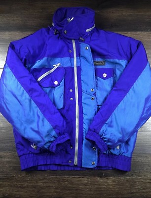 Schneider Vintage Purple Blue Austria Men's Ski Jacket Coat Size