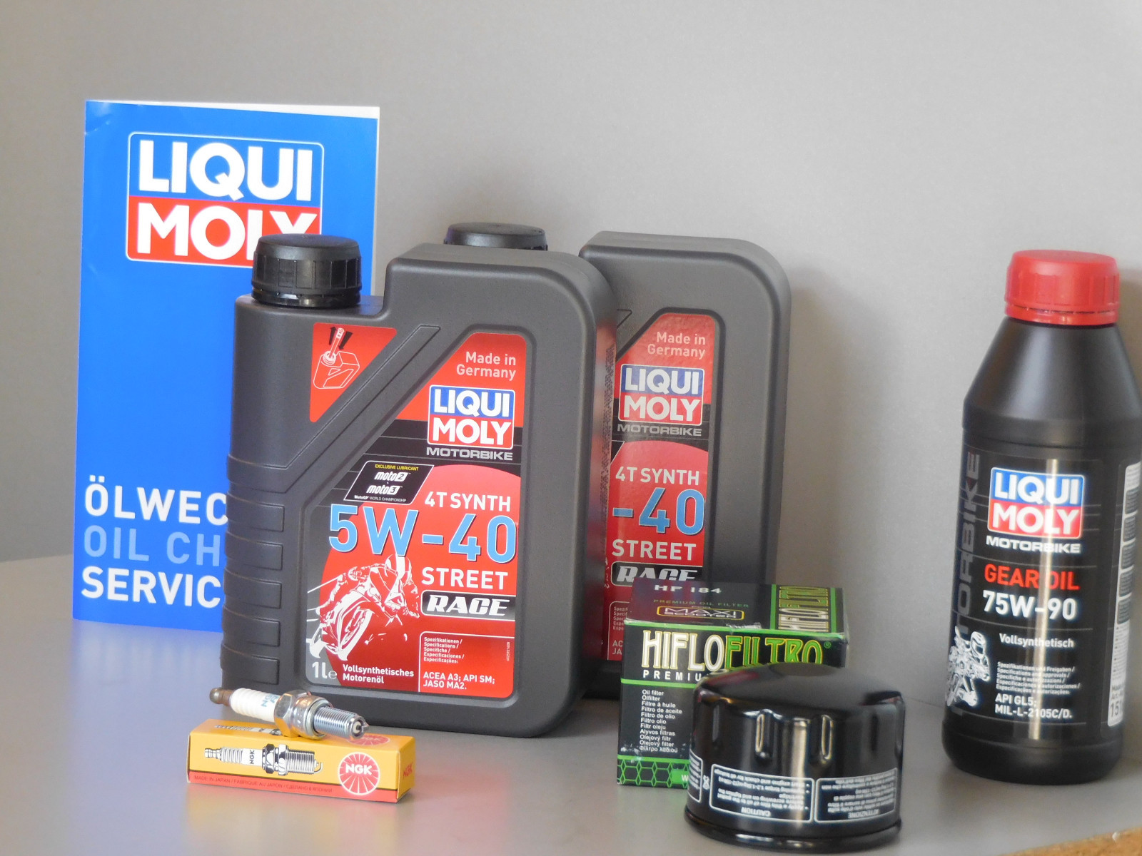 Maintenance Set Aprilia Atlantic 400 Oil Endantriebsöl Spark Plug Service