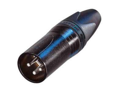Neutrik NC3MXX-BAG 3-Pole XLR Male Cable Connector, Silver Contacts