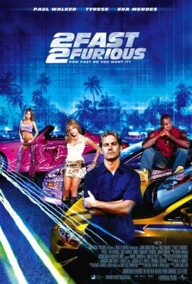 2 FAST 2 FURIOUS MOVIE POSTER 2 Sided ORIGINAL INTL 27x40 PAUL WALKER