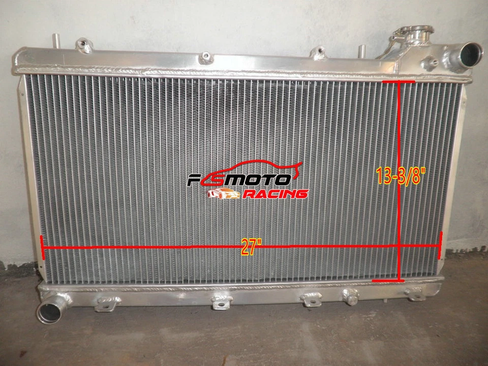 Алюминиевый радиатор ПОДХОДИТ для Subaru 2004-2008 Forester и 1993-1998 Impreza Gc8 (MT) H4 - Изображение 2 из 4