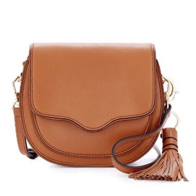 NWT Authentic Rebecca Minkoff Mini Suki Leather Crossbody Bag- Almond