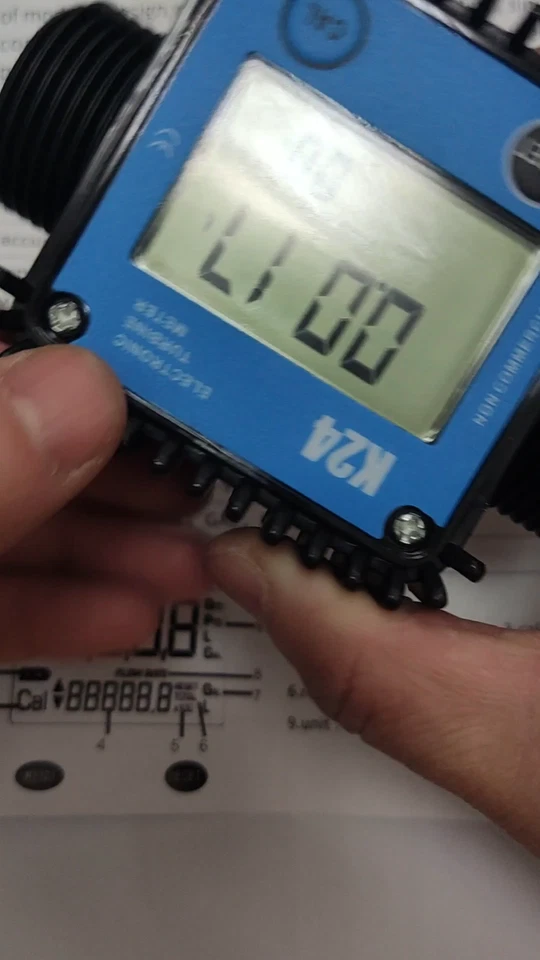 Diesel Gasoline Hydraulic Oil Micro Flow Digital Display Meter Gear Flow Meter - Image 3 of 4