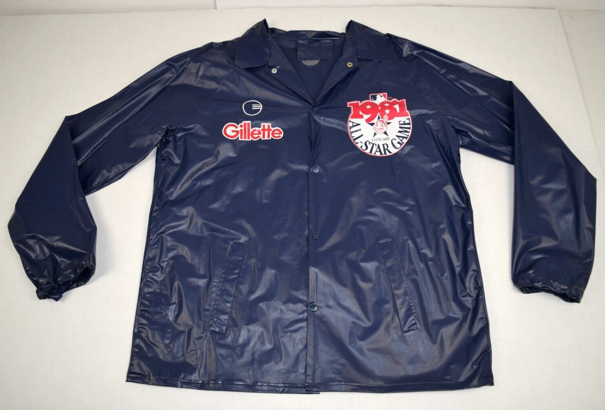 Starter MLB WORLD SERIES 1981 ナイロンジャケット Vintage MLB Rain Slicker Jacket All Star Game Cleveland Size M/L c