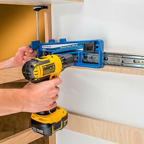 Universal Drawer Slide Jig Cabinet Hardware Jig W Locking Wedge