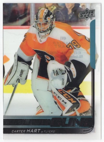 2018-19 UPPER DECK YOUNG GUNS ACETATE CLEAR CUT RARE CARTER HART