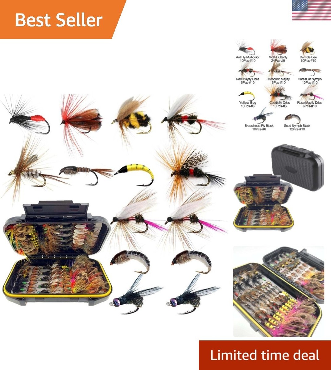 american fly fishing lures The Joe's Flies "Hot-4-Trout 4 pack! Built with durable soft plastic and a frog American Small Batch Spiral Spook