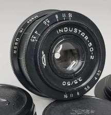 INDUSTAR 50-2 Photo Lens f3.5 50mm M42 Soviet Vintage Pancake Manual Focus