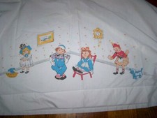 Vintage Wamsutta Raggedy Ann Andy Friends Twin Flat Sheet Craft PILLOWCASE