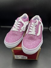 Vans Old Skool Pink Glitter Lilac Kids Size 3Y / Women s 4.5 VN0A7Q5FLLC NEW