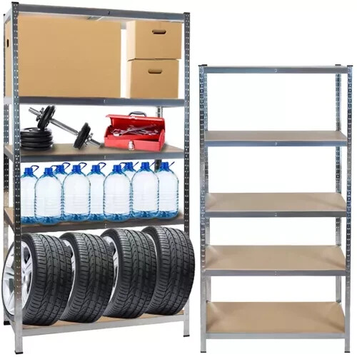 Scaffale Carichi Pesanti 220x100x45 cm | 875kg | Metallo Zincato Professionale