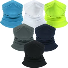 Men Women Summer Thin Cooling Elastic Scarf Mask for Outdoor Sports Neck Gaiter