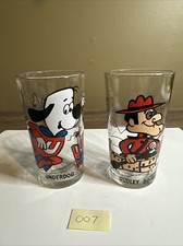 1970's Underdog & Dudley Do-Right Pepsi Collectors Series Glasses New Old Stock