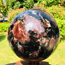 14.96LB Natural Astrophyllite Quartz Crystal"Fireworks Stone"The Ball Heals 136