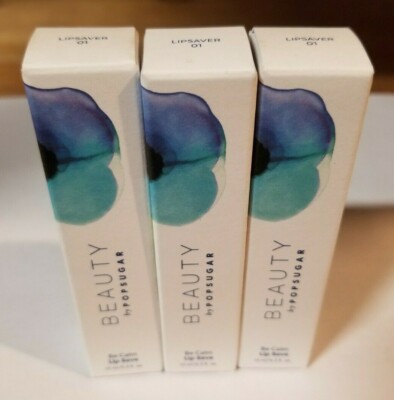 3 Tubes Beauty by Popsugar Be Calm Lip Save Olus Oil Shea Butter Lipsaver NEW!