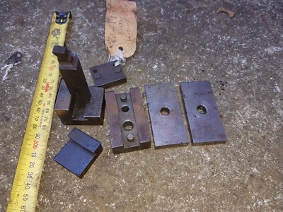 assorted pair of clamping and jig blocks and lathe tool holdings for toolmaking
