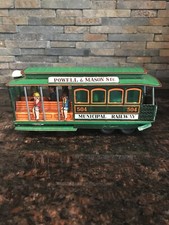 Vintage Tin Trolley Car/ Municipal Railway