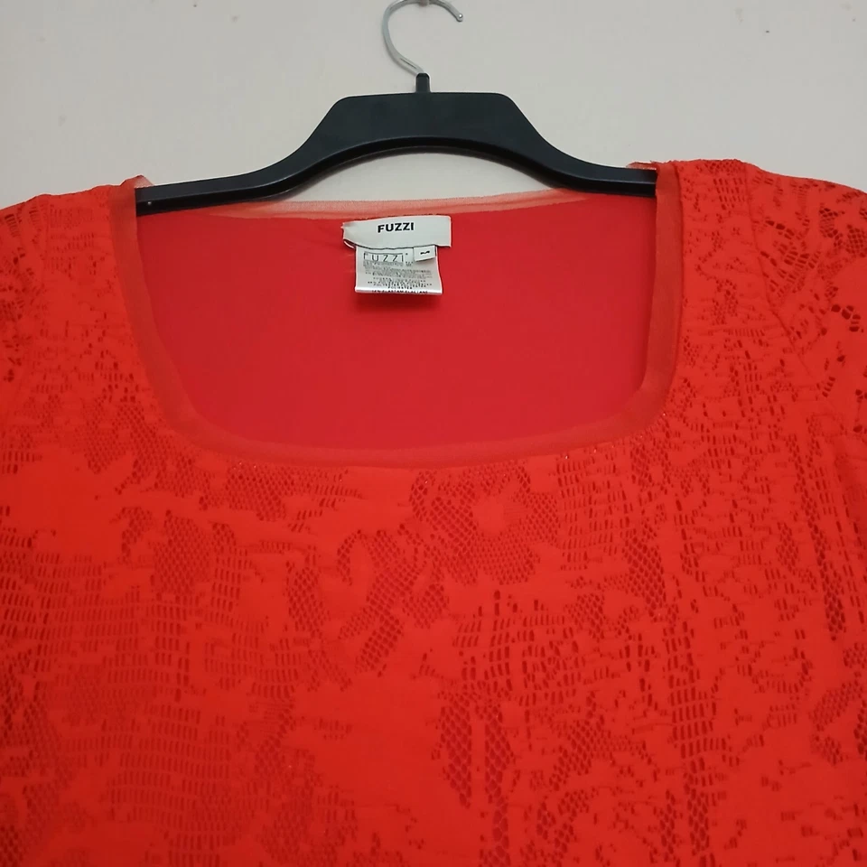 Vestido Fuzzi Mediano Malla Midi Elástico Bodycon Ligero Italia De Colección Y2k Foto 3 de 4